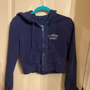Super rare Brandy Melville cropped zip up, sized small
